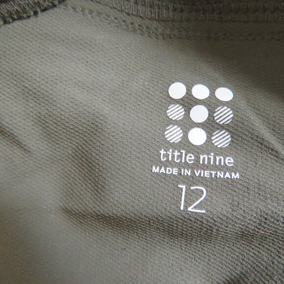 TITLE NINE Clamber Hiking Outdoor Pants in Khaki Green Gorpcore - Size US 12 - Picture 13 of 14